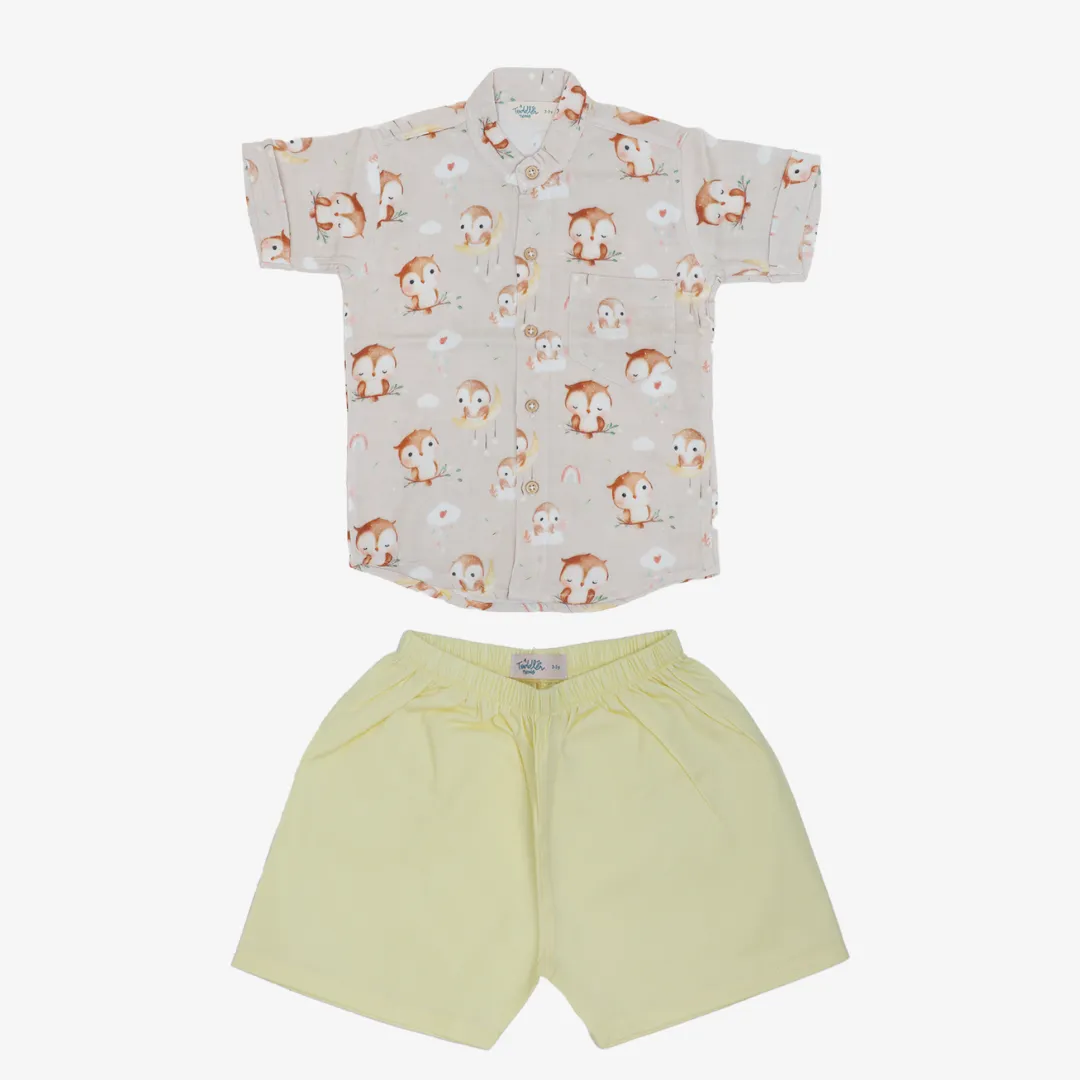 Space Hoppers - Muslin Top and Shorts for kids