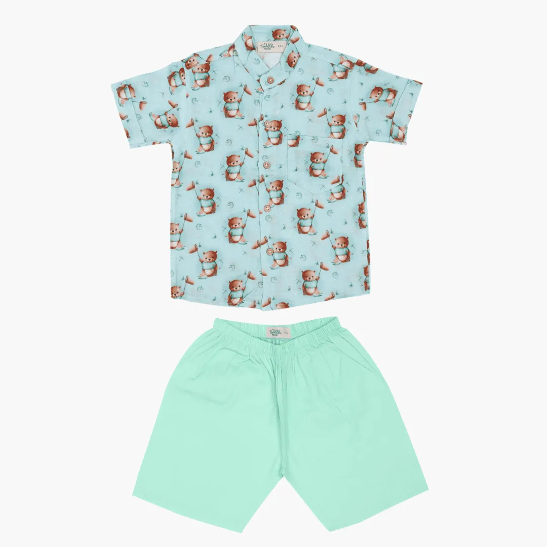 Space Hoppers - Muslin Top and Shorts for kids