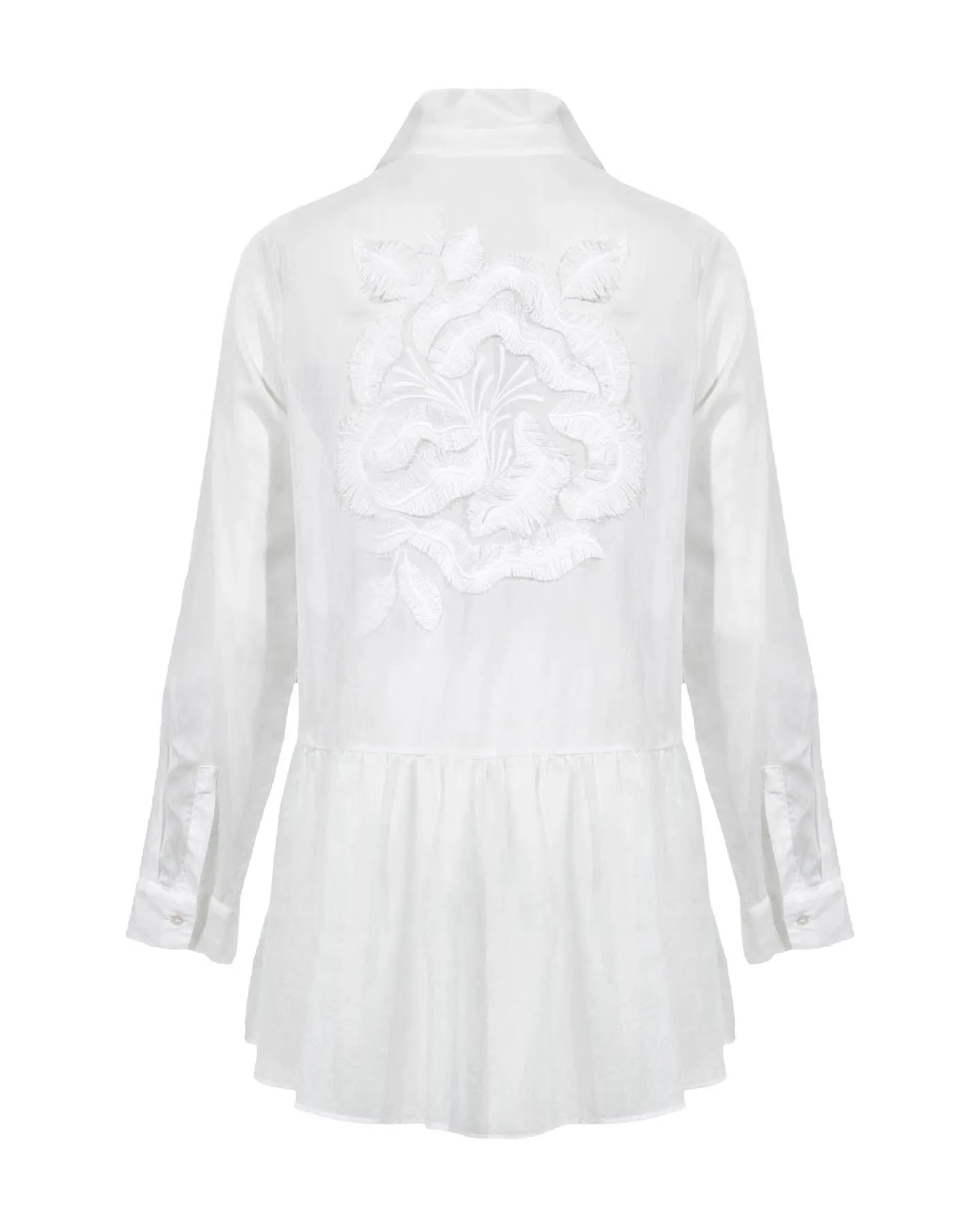 Tonet Embroidered Sheer Blouse
