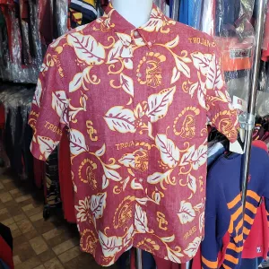 Vintage USC TROJANS NCAA Reyn Spooner Cotton Hawaiian Shirt L