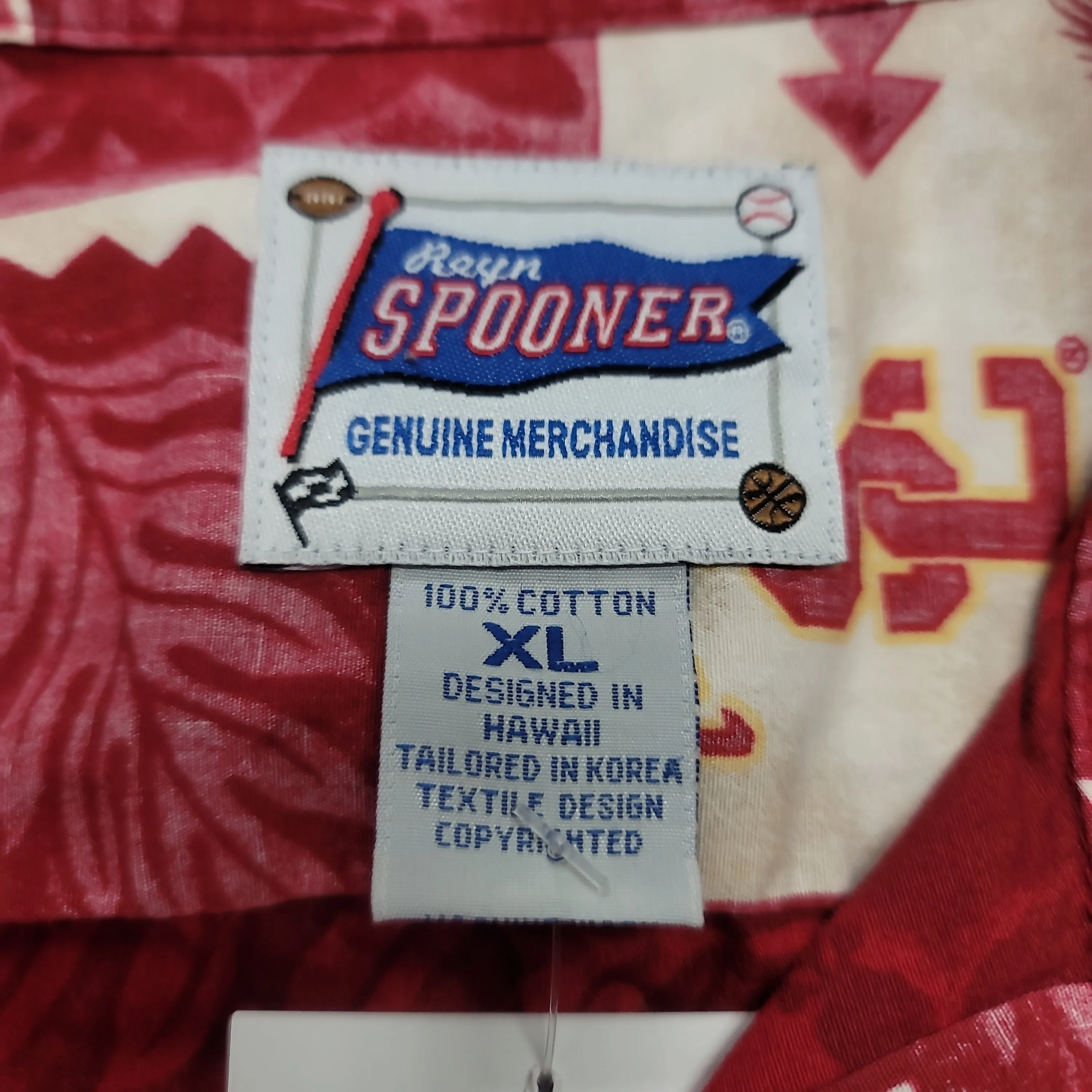 Vintage USC TROJANS NCAA Reyn Spooner Cotton Hawaiian Shirt XL